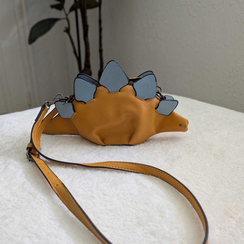Yellow Dinosaur Crossbody Bag
